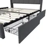 Fortuna Lai Polsterbett 180x200 mit Lattenrost，Stilvolles Produktbild-Vorschau 8