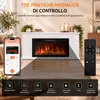 HOMAVO 36 pollici camino elettrico con mobile 1000/2000 W Anteprima dell’immagine prodotto 6