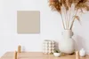 MuchoWow® - Leinwandbilder - Beige - Unifarben, Wandbild, Produktbild-Vorschau 3