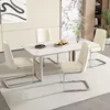 Flieks Freischwinger 4er Set, Esszimmerstühle mit Silberen Produktbild-Vorschau 1