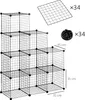 HOMCOM Étagère modulable meuble de rangement cube avec 9 Voir les images du produit 5