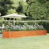 vidaXL Hochbeet Rostig 400x80x45 cm Cortenstahl -  Produktbild-Vorschau 3