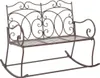 vidaXL Záhradná lavička 104 cm Iron Antique Brown Náhľad obrázku produktu 6
