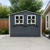 Abri de jardin en métal de 4,33 m² avec toit en pente, Voir les images du produit 7