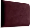 A close-up view of a single burgundy upholstered wall panel, likely a headboard or decorative wall element. The panel has a soft, velvety texture and a slightly curved edge on the right side. The lighting creates a subtle shadow on the left side, suggestin Anteprima dell’immagine prodotto