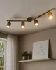 BELIANI 4-punktowa lampa sufitowa czarna metalowy klosz Podgląd zdjęcia produktu 2