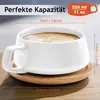 MIAMIO - 4 x 320 ml Cappuccinotassen Set, Cappuccino Tassen Produktbild-Vorschau 5