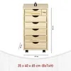 Inter Link Rollcontainer Nils 6 Schubladen kiefer Massiv Produktbild-Vorschau 12