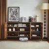 Credenza Merax 150 cm con design a onda 3D e 3 ante, mobile Anteprima dell’immagine prodotto 4