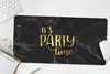 MuchoWow® Mauspad Mousepad Zitat - Party - Gold - Marmor Produktbild-Vorschau 5