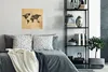MuchoWow® Poster Weltkarte - Vintage - Braun 50x50 cm - Produktbild-Vorschau 4