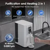 A water dispenser with purification and heating features is shown in a kitchen setting. Náhled obrázku produktu
