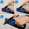 Three numbered panels show how to use a knife sharpener. Produktbild-Vorschau