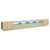 vidaXL TV-Schrank mit LED-Leuchten Sonoma-Eiche 300x35x40 Produktbild-Vorschau 3