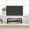 vidaXL Monitorstandaard, zwart eikenhout, 42x24x13 cm, Productafbeelding-voorbeeld 3