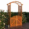 Arco di rose in legno con porta Pergola ad arco traliccio Anteprima dell’immagine prodotto 7