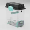 A 3D render of a clear plastic storage container with a black lid and teal accents, featuring a digital display. Náhľad obrázku produktu