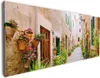 Wallario Premium Leinwandbild Südländische Gasse mit alten Produktbild-Vorschau 1