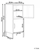 BELIANI Hoher Aktenschrank Beige Stahl 40x40x102 cm mit 2 Produktbild-Vorschau 3