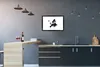 MuchoWow® Gerahmtes Poster Europa-Karte mit dunkler Produktbild-Vorschau 2