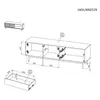BEAUTYSOFA | TV-Schrank TERRA 160 cm TV-Board mit 2 Türen Produktbild-Vorschau 7