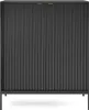 Highboard Kioto 104 cm Schwarz & Schwarz – Rillenfront, Produktbild-Vorschau 4