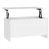 vidaXL Couchtisch Weiß 102x55,5x52,5 cm Holzwerkstoff Produktbild-Vorschau 1