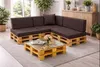 Setgarden Large Palettenkissen 8er Set Outdoor 120x80x10cm Produktbild-Vorschau 2