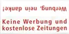 RENZ Namensschildeinlage - Werbung Nein danke Variante 2 Produktbild-Vorschau 2