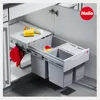 Hailo Tandem 5. Abfallsammler, hellgrau.  - Mülleimer Produktbild-Vorschau 1