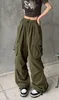 ASKSA Pantalon Cargo Femme Baggy Jambe Large Y2K Track Voir les images du produit 2