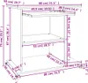 vidaXL Schreibtisch Sonoma-Eiche 80x50x75 cm Holzwerkstoff Produktbild-Vorschau 6