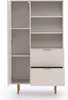 Regalschrank NUBIA NB-04 mit 2 Schubladen 1 Tür Regal Produktbild-Vorschau 3