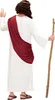 A person wearing a costume of Jesus, seen from the back, holding a staff. Anteprima dell’immagine prodotto