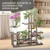 TTL HOME Pflanzenregal SKYLINE 96x97x25cm Holz braun Produktbild-Vorschau 5