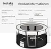 TecTake 402438, Černá, 1 kusů Náhled obrázku produktu 5