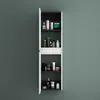 A tall, narrow cabinet filled with various cosmetic and skincare products. Produktbild-Vorschau