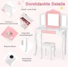 A product image showcasing a children's vanity set with various close-up details and descriptive text. Náhľad obrázku produktu