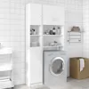 vidaXL Armoire de salle de bain blanche 32×25,5×190 cm Bois Voir les images du produit 1