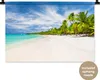 MuchoWow® Wandteppich Wandbehang Strand - Meer - Palmen Produktbild-Vorschau 1