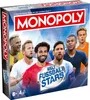 The image shows the front of a Monopoly board game box featuring famous football players. Produktbild-Vorschau