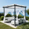 2er Set Vorhänge Voile Blumenmuster Outdoor Vorhang Produktbild-Vorschau 9