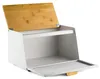 Duży Chlebak Metalowy Z Deską Pojemnik Na Pieczywo Chleb Podgląd zdjęcia produktu 4