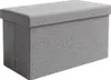 Ruhhy Pouf en tissu gris 60x30x30 cm 25996 ISOx Voir les images du produit 1