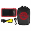 A red diagnostic tool, its cables, and a black carrying case are laid out on a white background. Produktbild-Vorschau