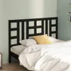 vidaXL Kopfteil Schwarz 166x4x100 cm Massivholz Kiefer Produktbild-Vorschau 2