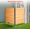 SucceBuy Clôture pare-vue bois 2 panneaux Clôture de jardin Voir les images du produit 2