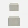 sweeek - 2er-Set quadratische Couchtische mit Marmorlook - Produktbild-Vorschau 2