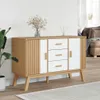 vidaXL Credenza OLDEN bianca e marrone 114x43x73,5 cm in Anteprima dell’immagine prodotto 3