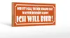 Holzschild Spruch 27x10cm egal ob mir Wasser ich will Bier Produktbild-Vorschau 1